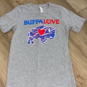 Bella + Canvas Gray Buffalo Bills  Love woman’s size small  T-Shirt